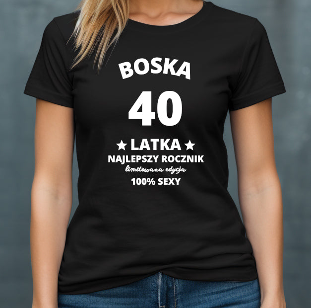 Koszulka urodzinowa Boska