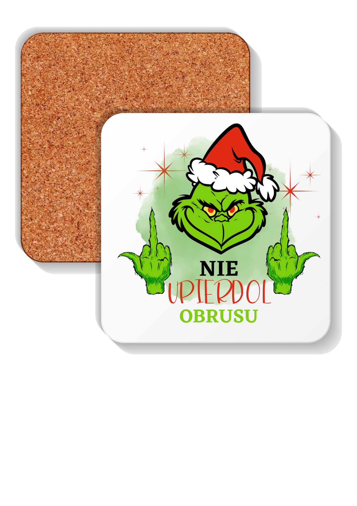 Podładki pod kubek NIE UPI***OL OBRUSU GRINCH