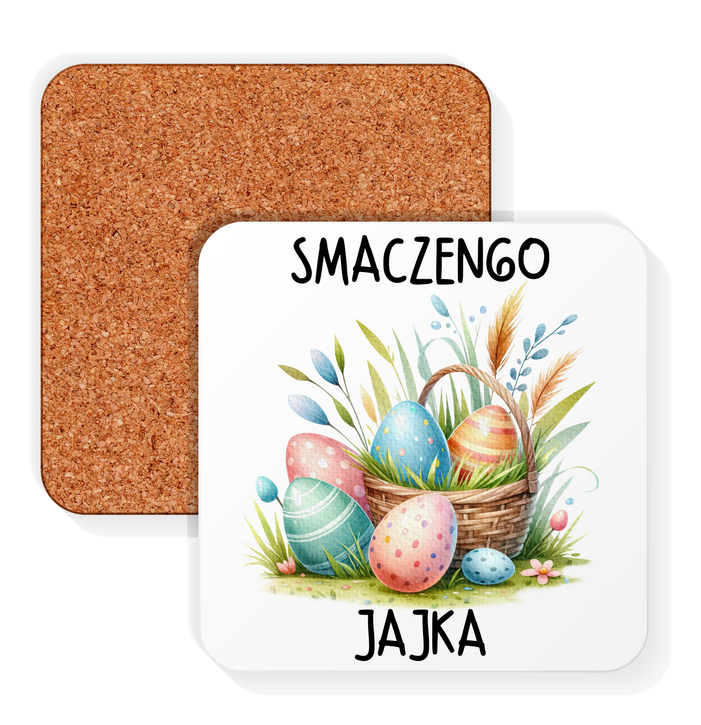 Podkładki wielkanocne pod kubki SMACZNEGO JAJKA