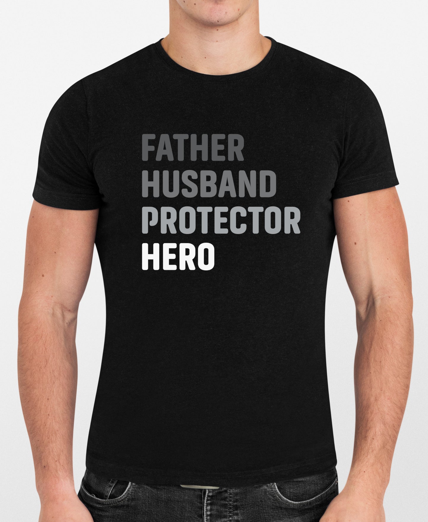 Koszulka Father Husband Hero