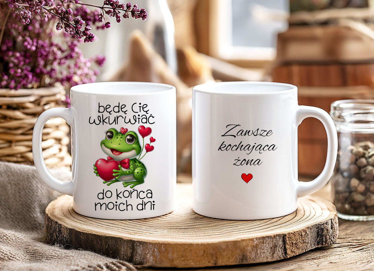 Kubek żaba BEDE CIE WKU**IAC