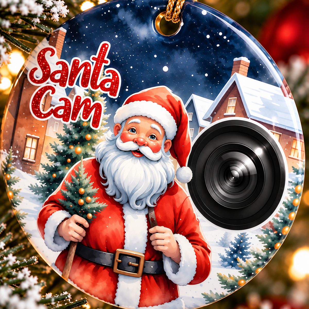Santa Cam Christmas Bauble – Santa's Watching!