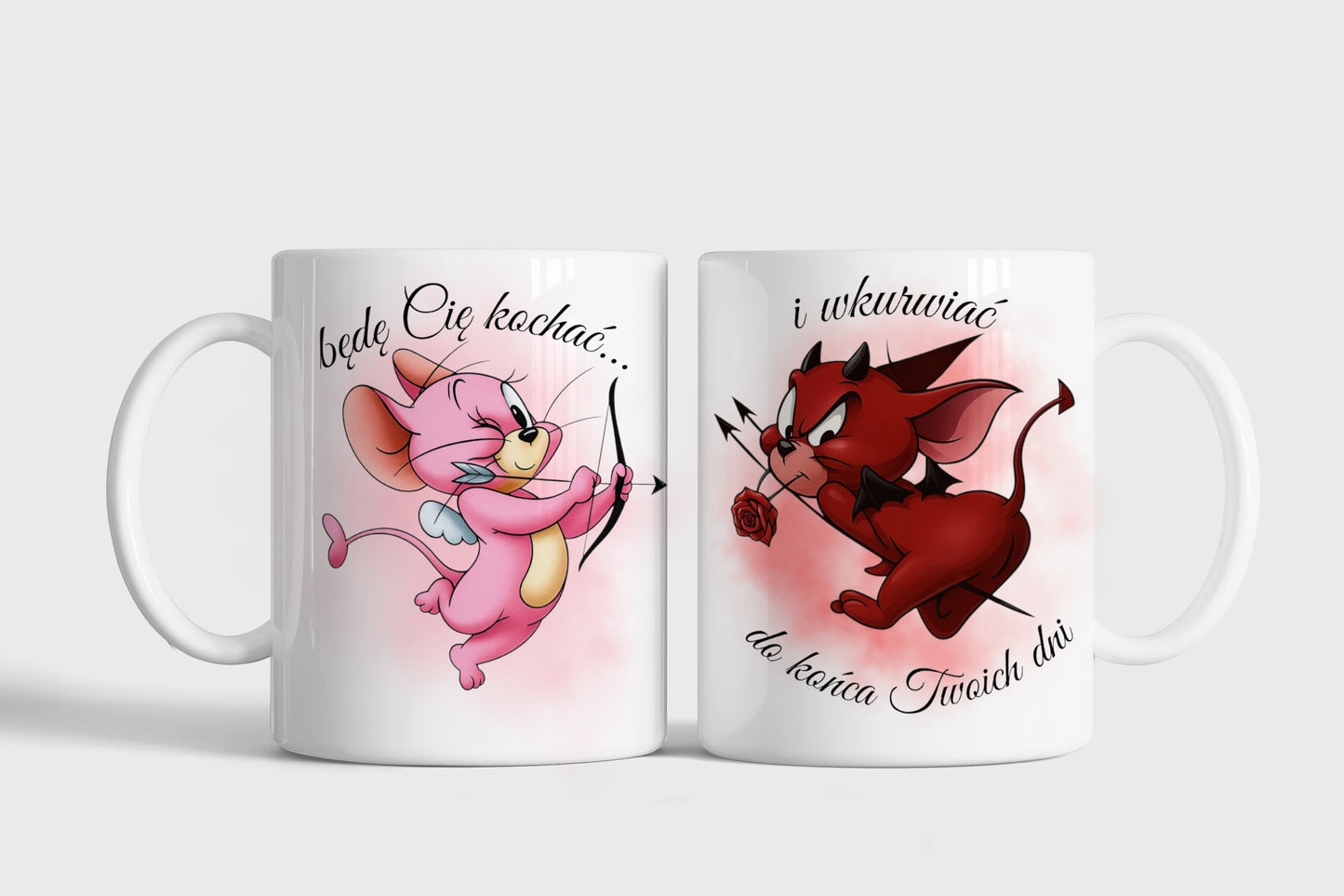 Kubek MYSZKA BEDE CIE WKURW!@C /BEDE CIE KOCHAC