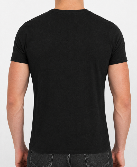 Back view of Best Dad Ever black T-shirt