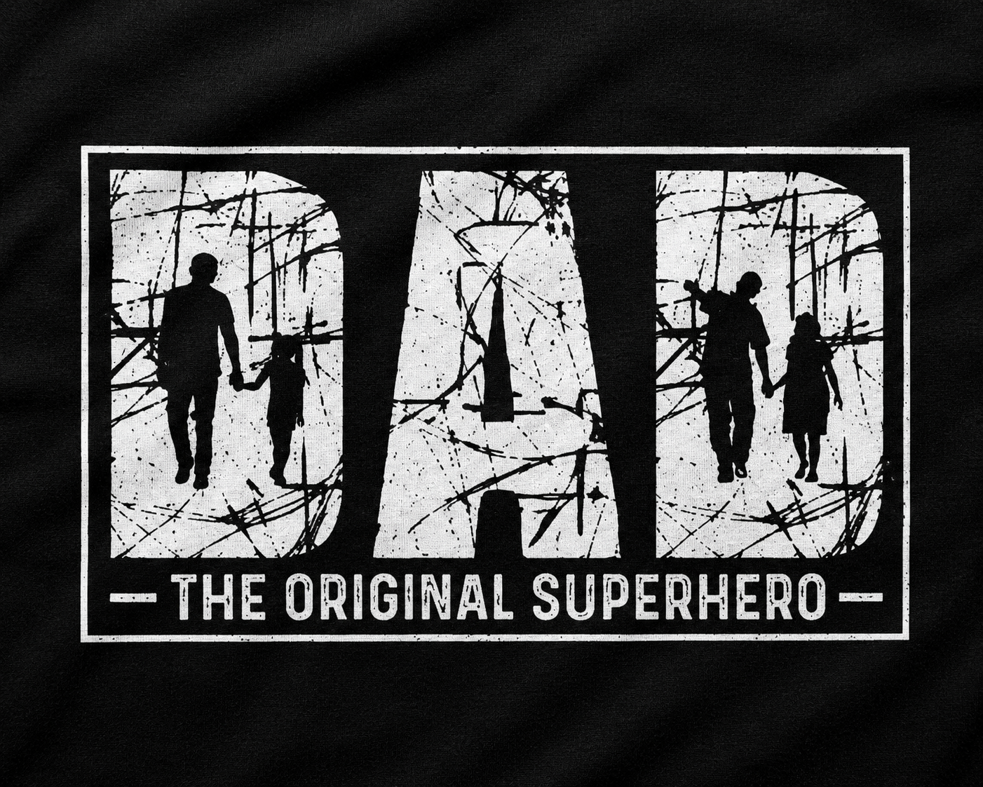 Close-up of Best Dad Ever T-shirt print