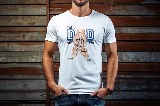 Dad Fist Bump Father's Day black T-shirt