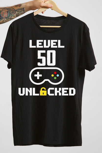 Level Unlocked Birthday T-Shirt – Personalised Age Gaming Gift